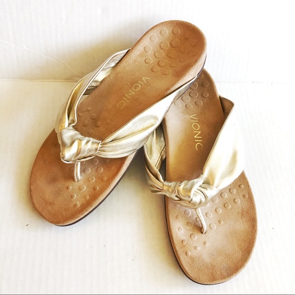 Vionic Shoes - Vionic Pippa Supportive Sandals Champagne Gold 7